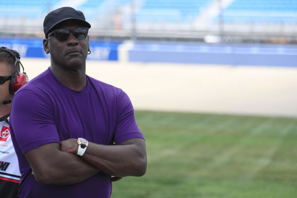 NASHVILLE, TN &#8211; JUNE 25: Michael Jordan, co-owner of 23xi racing and NBA, Basketball Herren, USA legend watching the ac