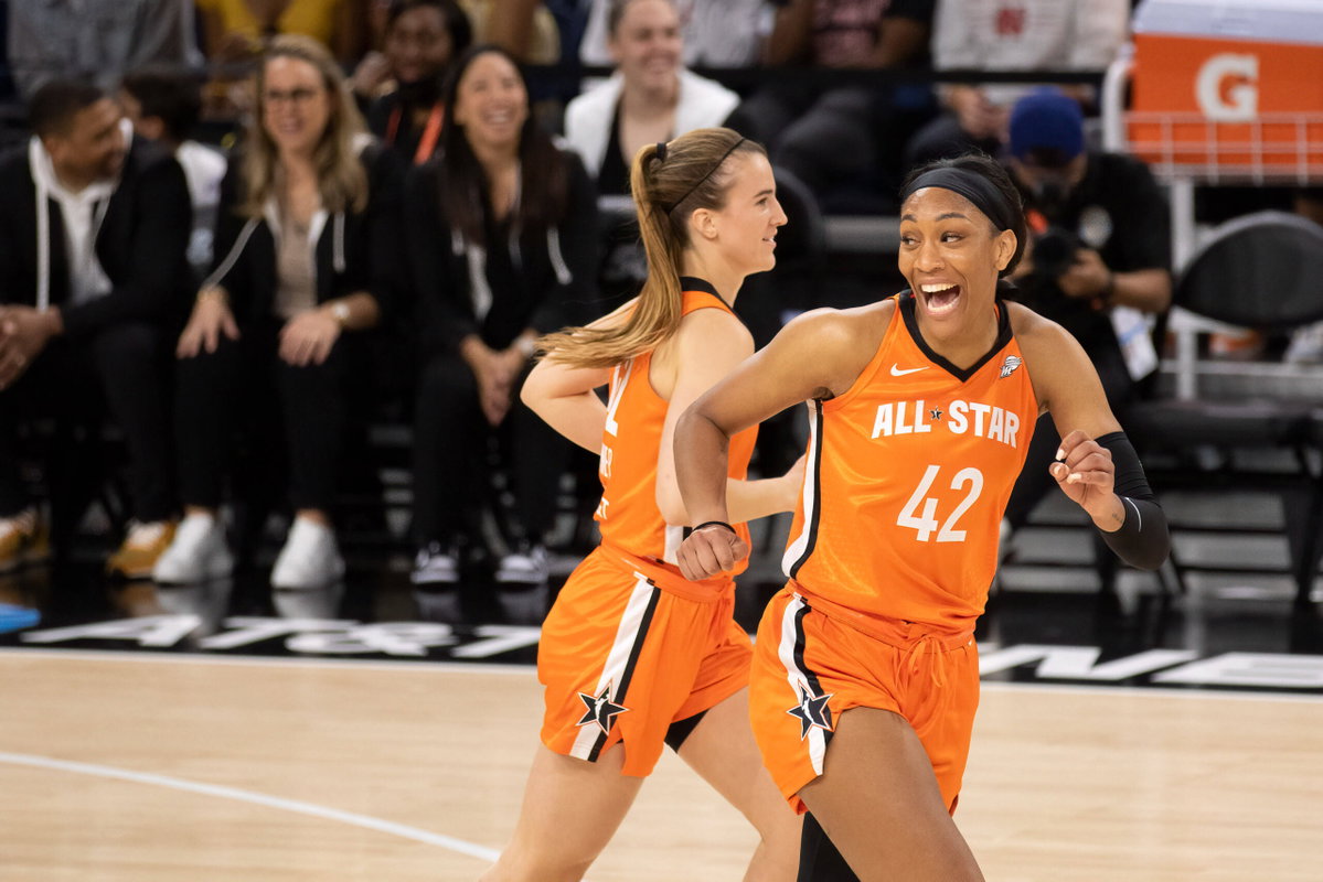 WNBA Broadcast Catches A’ja Wilson’s Reaction After What Happened to Angel Reese During the All-Star Game