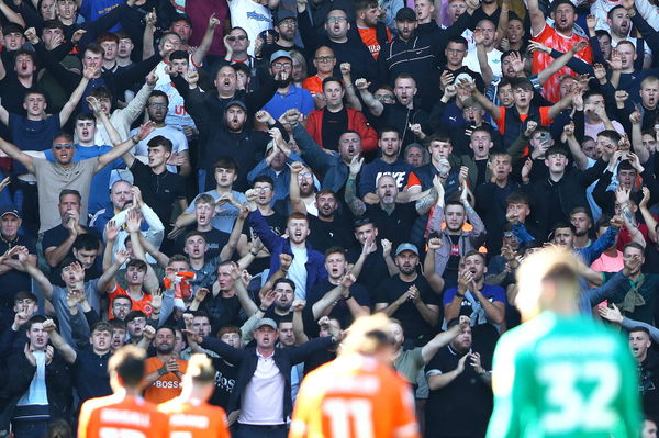 Burnley v Blackpool &#8211; Sky Bet Championship &#8211; Turf Moor Blackpool fans celebrate after the final whistle during the Sky B