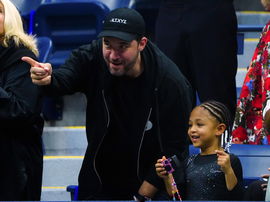 Mandatory Credit: Photo by Javier Garcia/Shutterstock (13331092gl) Alexis Ohanian and Alexis Olympia Ohanian Jr. cheer f