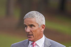 PGA, Golf Herren Presidents Cup &#8211; Day Four Rounds Sep 25, 2022; Charlotte, North Carolina, USA; PGA Tour commissioner J