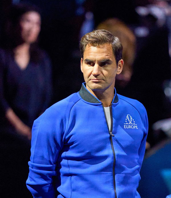 Tennis: Laver Cup, Sep 24, 2022; London, United Kingdom; Roger Federer (SUI) supporting Team Europe during a Laver Cup d