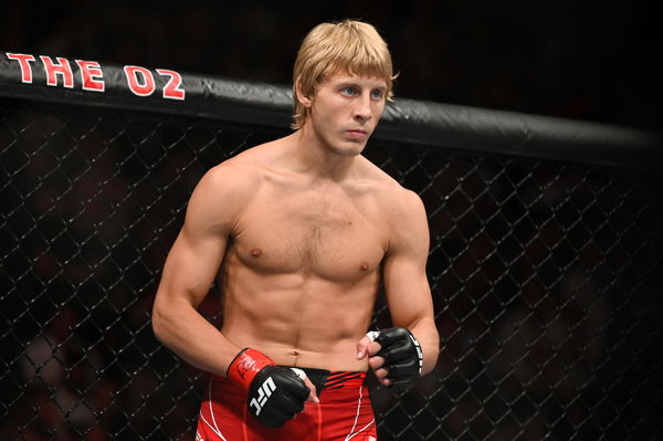 MMA: UFC Fight Night-Pimblett vs Leavitt, Jul 23, 2022; London, United Kingdom; Paddy Pimblett (red gloves) is introduce