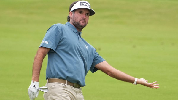 PGA, Golf Herren PGA Championship – Final Round, May 22, 2022; Tulsa, OK, USA; Bubba Watson reacts after his shot on the