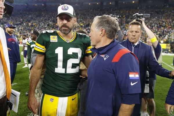 NFL, American Football Herren, USA New England Patriots at Green Bay Packers Oct 2, 2022; Green Bay, Wisconsin, USA; Gr