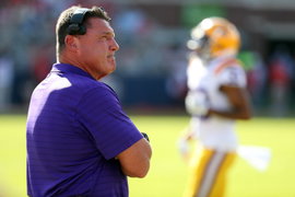 NCAA, College League, USA Football: Louisiana State at Mississippi, Oct 23, 2021; Oxford, Mississippi, USA; LSU Tigers h