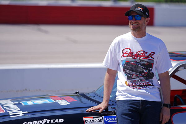 NASCAR, Motorsport, USA Steakhouse Elite 200, May 8, 2021; Darlington, SC, USA; Former NASCAR driver Dale Earnhardt Jr.