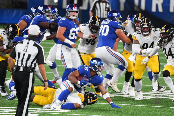 NFL, American Football Herren, USA Pittsburgh Steelers at New York Giants, Sep 14, 2020; East Rutherford, New Jersey, US