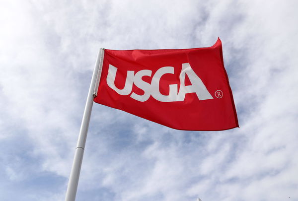 PGA, Golf Herren U.S. Open &#8211; Practice Round, Jun 10, 2019; Pebble Beach, CA, USA; USGA flag at the 17th hole during a pr