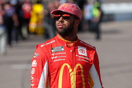 AVONDALE, AZ &#8211; NOVEMBER 05: Bubba Wallace ( 45 23XI Racing McDonald s Toyota) looks before qualifying for the NASCAR, Mo