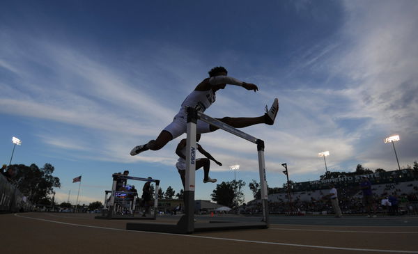 Track and Field: NCAA, College League, USA West Preliminary, May 24, 2019; Sacramento, CA, USA; Silhouette of Anthony Ea
