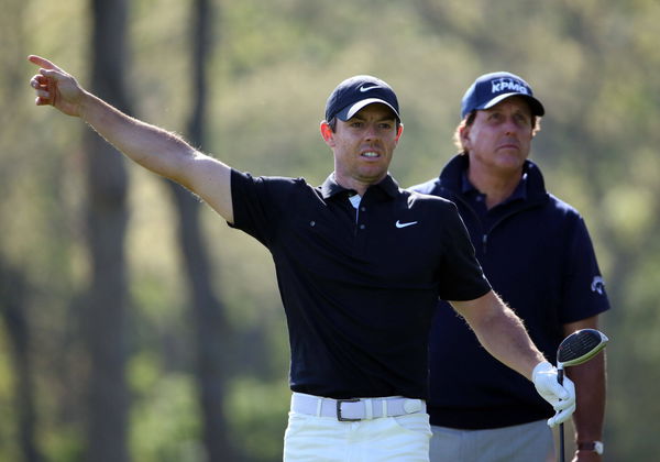 PGA, Golf Herren PGA Championship &#8211; Second Round, May 17, 2019; Bethpage, NY, USA; Rory McIlroy reacts after his shot fr