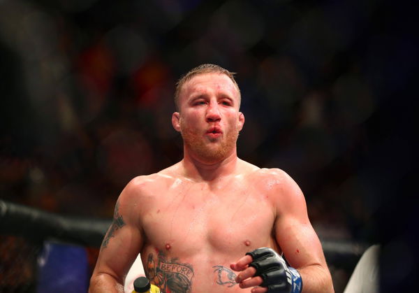 MMA: UFC Fight Night Phoenix-Poirier vs Gaethje, Apr 14, 2018; Glendale, AZ, USA; Justin Gaethje during UFC Fight Night