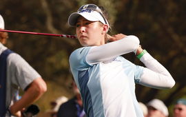 PGA, Golf Herren PNC Championship &#8211; First Round Dec 17, 2022; Orlando, Florida, USA; Nelly Korda hits a drive on the 13