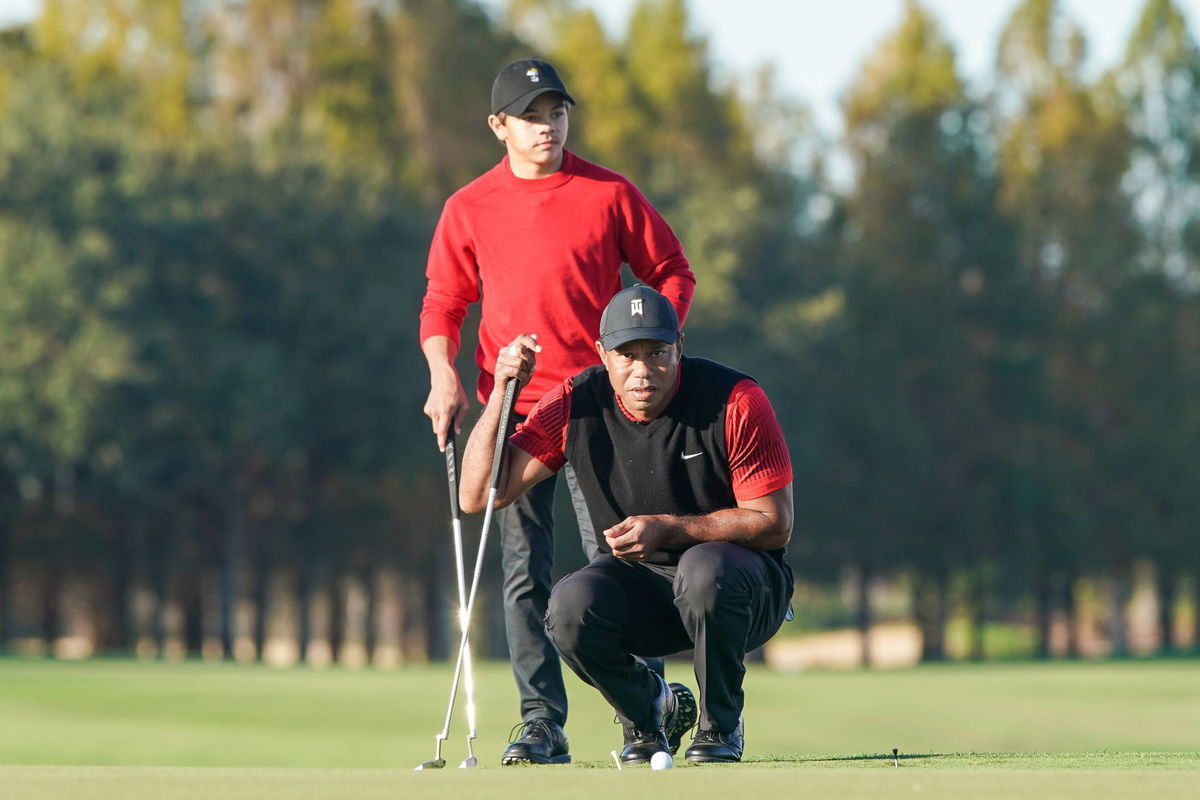 Tiger Woods Spotted Watching Son Charlie As He Makes AJGA Debut