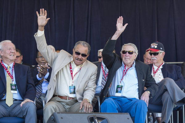 MLB, Baseball Herren, USA Baseball Hall of Fame-Awards Ceremony, Jul 23, 2016; Cooperstown, NY, USA; Hall of Famer Juan