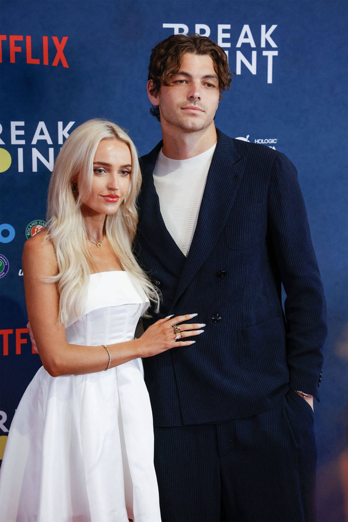 Morgan Riddle stuns on red carpet with boyfriend Taylor Fritz as fans label  her 'Tennis Barbie