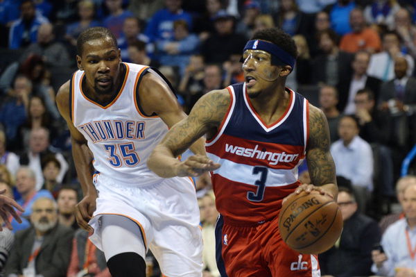 NBA, Basketball Herren, USA Washington Wizards at Oklahoma City Thunder, Feb 1, 2016; Oklahoma City, OK, USA; Washington