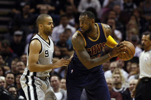 NBA, Basketball Herren, USA Cleveland Cavaliers at San Antonio Spurs Mar 12, 2015; San Antonio, TX, USA; Cleveland Caval