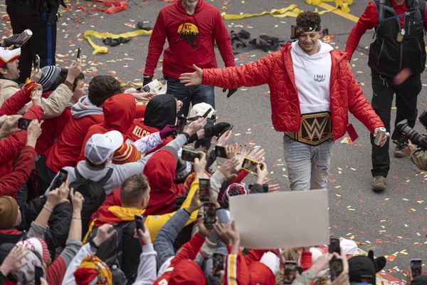 NFL, American Football Herren, USA Super Bowl LVII-Kansas City Chiefs Super Bowl Parade Feb 15, 2023; Kansas City, MO, U