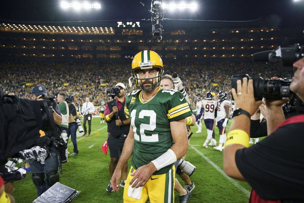 January 9, 2023: Green Bay Packers quarterback Aaron Rodgers walks off the field after the Packers defeated the Chicago