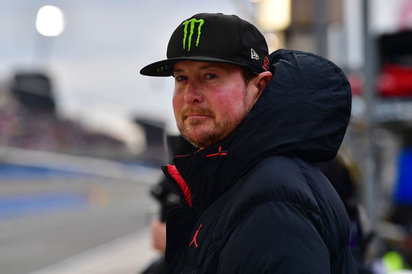 NASCAR, Motorsport, USA Pala Casino 400 Feb 26, 2023; Fontana, California, USA; Kurt Busch reacts after his brother NASC