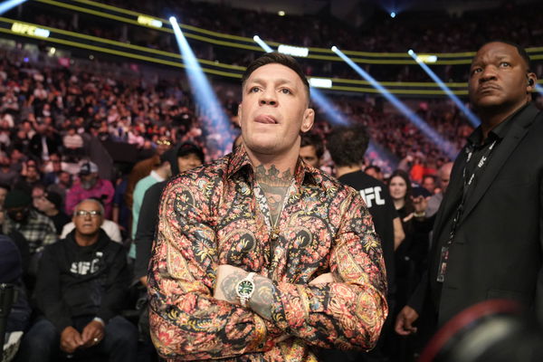 LAS VEGAS, NV &#8211; March 4: Conor McGregor at T-Mobile Arena for UFC 285 -Jones vs Gane : Event on March 4, 2023 in Las Veg