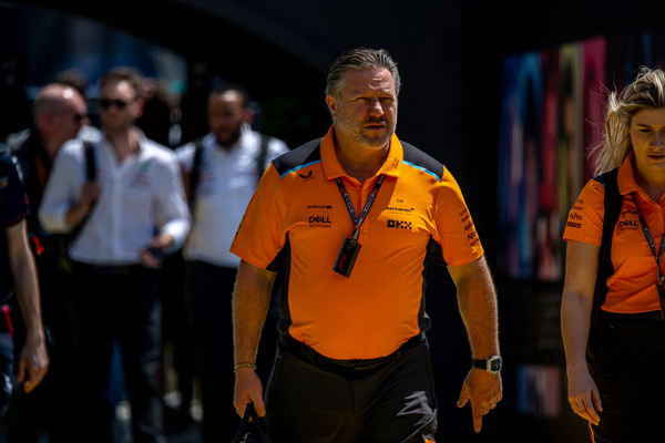 JEDDAH, SAUDI ARABIA: Zak Brown, at the 2023 Formula 1 Saudi Arabian Grand Prix at the Jeddah Corniche Circuit in Jeddah