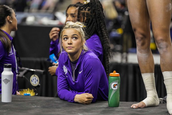 NCAA, College League, USA Gymnastics: SEC Gymnastics Championship Mar 18, 2023; Duluth, GA, USA; LSU Tigers gymnast Oliv