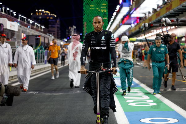 HAMILTON Lewis (gbr), Mercedes AMG F1 Team W14, portrait during the Formula 1 STC Saudi Arabian Grand Prix 2023, 2nd rou