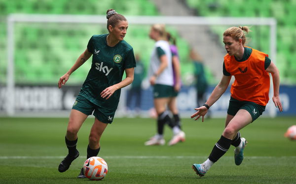 Republic of Ireland WNT Squad Training, Q2 Stadium, Austin, Texas, USA 7/4/2023 Sinead Farrelly and Aoife Mannion Sinead