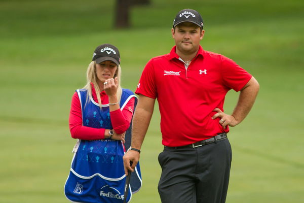 PGA, Golf Herren Wyndham Championship-Final Round Aug 18, 2013; Greensboro, NC, USA; Patrick Reed and his wife and caddi