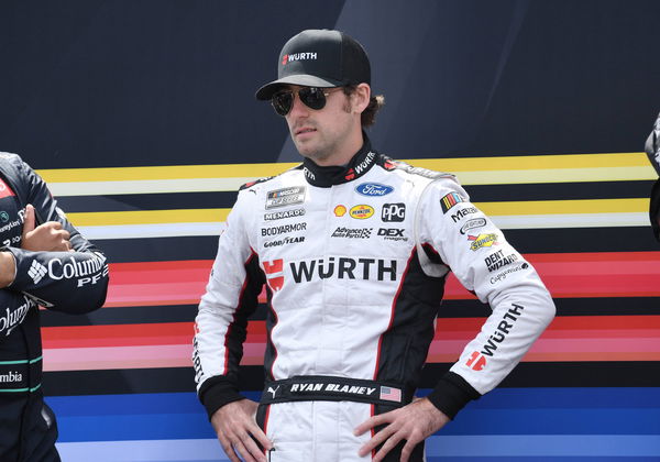 TALLADEGA, AL &#8211; APRIL 23: Ryan Blaney ( 12 Team Penske Wurth Ford) looks on before the running of the NASCAR, Motorsport