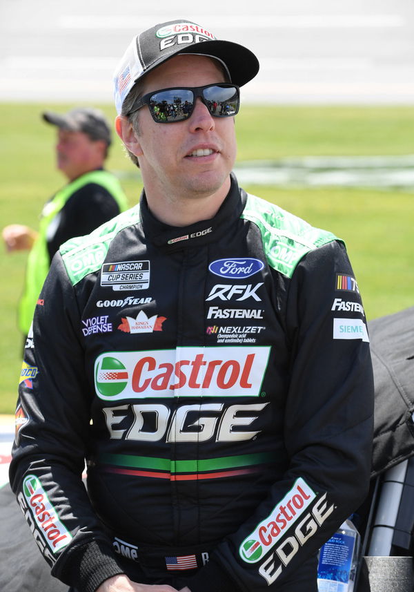 TALLADEGA, AL &#8211; APRIL 23: Brad Keselowski ( 6 RFK Racing Castorol Edge Ford) looks on before the running of the NASCAR,