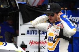 NORTH WILKESBORO, NC &#8211; MAY 19: Chase Elliott ( 9 Hendrick Motorsports NAPA Auto Parts Chevrolet) enters his race car pri