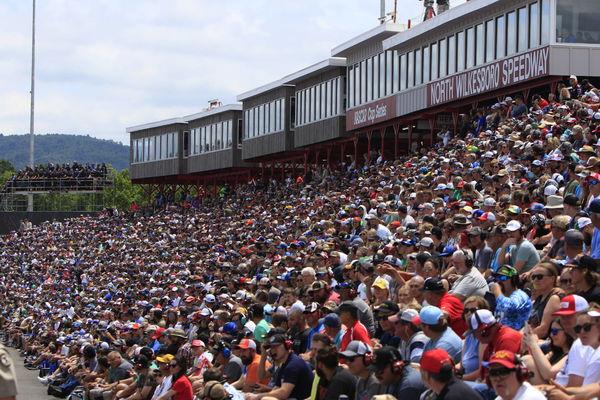 NORTH WILKESBORO, NC &#8211; MAY 20: Fans line up in the sunshine during the running of the NASCAR, Motorsport, USA Craftsman