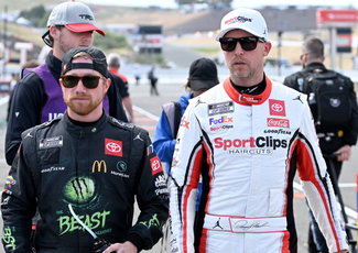 Denny Hamlin and Tyler Reddick