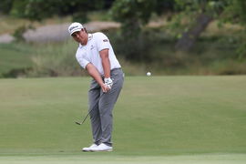 PGA, Golf Herren U.S. Open &#8211; Second Round Jun 16, 2023; Los Angeles, California, USA; Aldrich Potgieter putts on the 7th