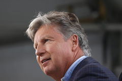PEBBLE BEACH, CA &#8211; JULY 05: Golf Channel commentator Brandel Chamblee is on set during a practice round for the 78th U.S