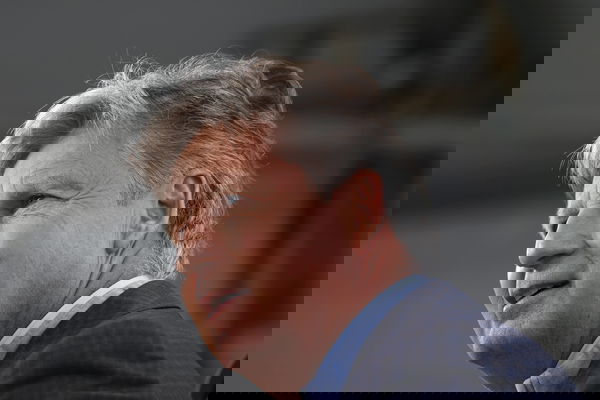 PEBBLE BEACH, CA &#8211; JULY 05: Golf Channel commentator Brandel Chamblee is on set during a practice round for the 78th U.S