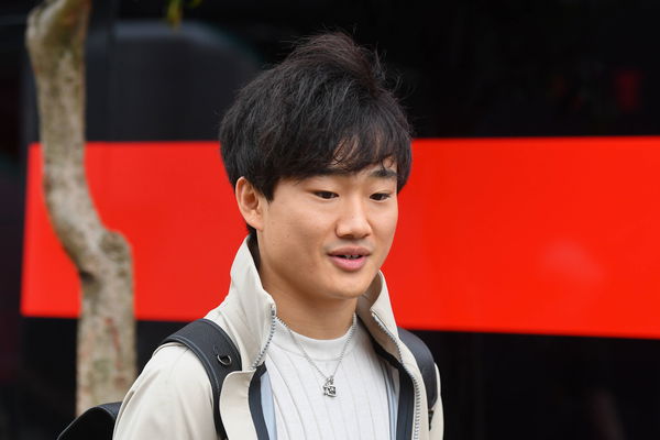 F1 Grand Prix of Great Britain Yuki Tsunoda of Japan and Scuderia AlphaTauri in the paddock ahead of the Formula 1 Aramc