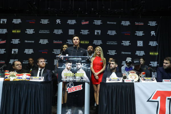 December 13 2018 Madison Square Garden MSG DAZN New York Final press conference, PK, Pressekonferenz ROCKY FIELDING Saul