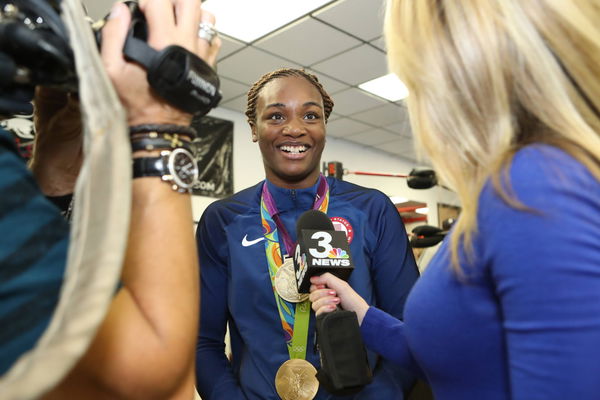 November 14 2016 Las Vegas Nevada Media Workout Claressa Shields Las Vegas Nevada USA Copyright: xTomxHoganx F55I4237