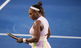 Syndication: The Enquirer Serena Williams faced Emma Raducanu during the Western &amp; Southern Open at the Lindner Family T