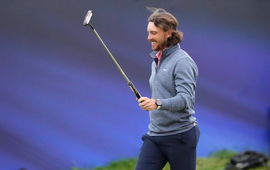PGA, Golf Herren The Open Championship &#8211; Second Round July 21, 2023; Hoylake, ENGLAND, GBR; Tommy Fleetwood reacts after