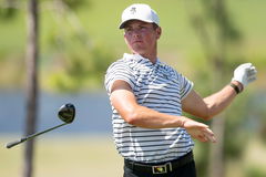 Syndication: Naples Daily News Wake Forest s Michael Brennan reacts after teeing off on the 17th hole during the final r