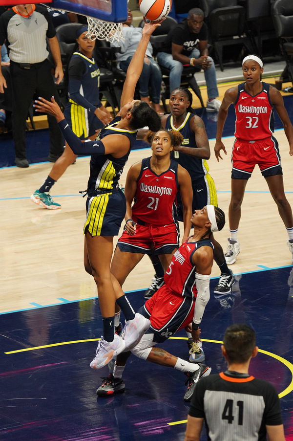 Dallas Wings vs Washington Mystics Arlington, Texas, United States: Dallas Wings forward Satou Sabally in action during