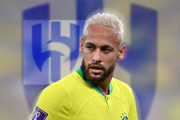 FOTOMONTAGE: Neymar wechselt nach Saudi Arabien zu Al-Hilal. ARCHIVFOTO: NEYMAR (BRA), Aktion,Einzelbild,angeschnittenes