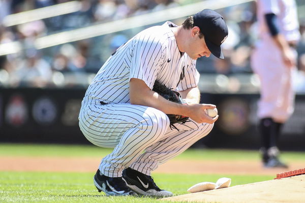 MLB, Baseball Herren, USA Boston Red Sox at New York Yankees Aug 19, 2023; Bronx, New York, USA; New York Yankees starti