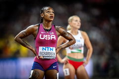 World Athletics Championships Budapest 23; Hungary, 21.08.2023 Sha’Carri RICHARDSON of UNITED STATES (USA) at the World